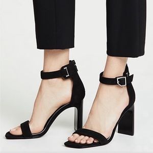 Rag&Bone ELLIS SANDAL in Black Suede Size USA 6/EU 36 NWT